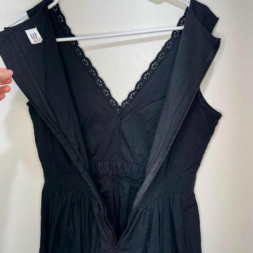GAP Eyelet Embroidered Midi Dress Petite Size‎ 4 - Picture 9 of 11